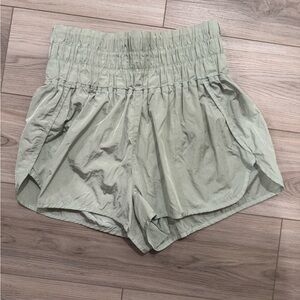 Free People Sage Green Athletic Shorts